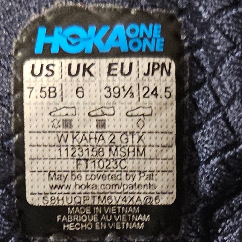 HOKA Kaha 2 GTX Gray/Blue Waterproof Hiking Boots - Picture 9 of 9